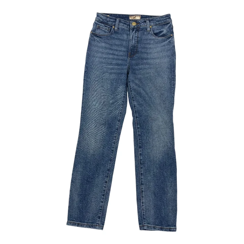 Jeans Straight By Kut In Blue Denim, Size:2