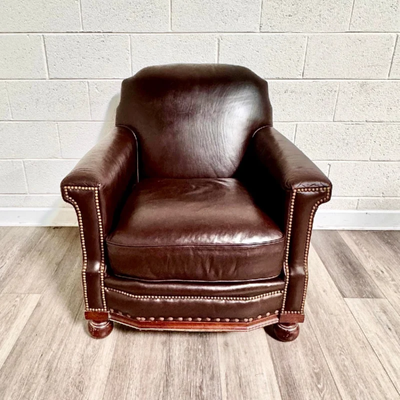 Brown Leather Club Chair