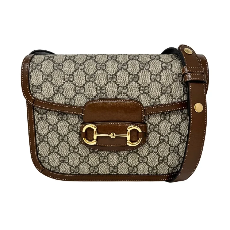 Gucci Small GG Supreme 1955 Horsebit Shoulder Bag