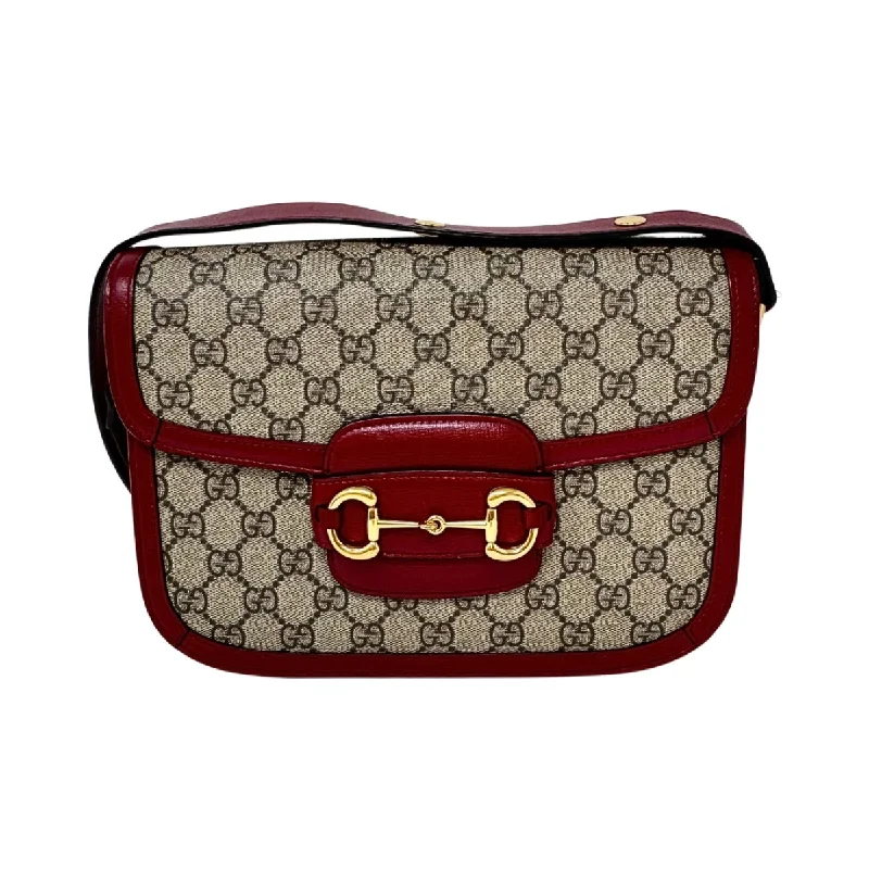 Gucci Small GG Supreme 1955 Horsebit Shoulder Bag