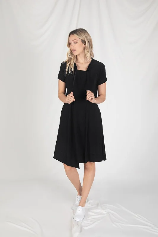 Motion Trim Dress | Black