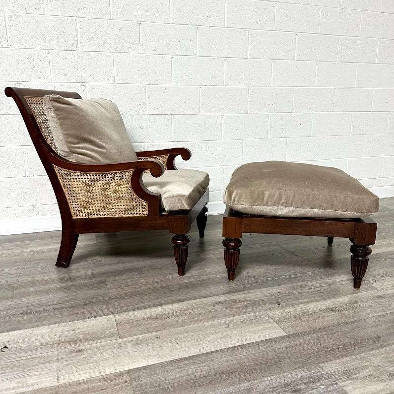 Lord Clive Lounge Chair with Ottoman