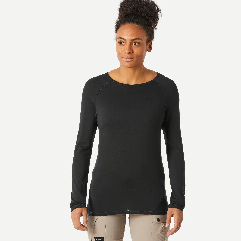 Forclaz Women's MT500 Long-sleeve 100% Merino Wool Shirt