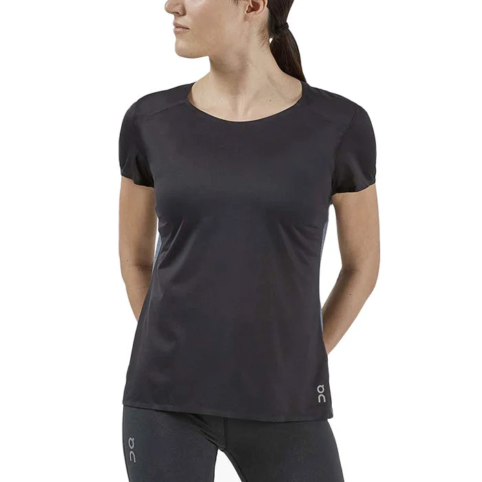 On Women's Performance T-Shirt - Black / Dark