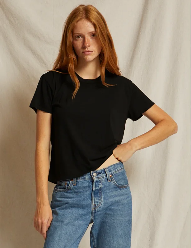 Harley Boxy Crew Tee, True Black