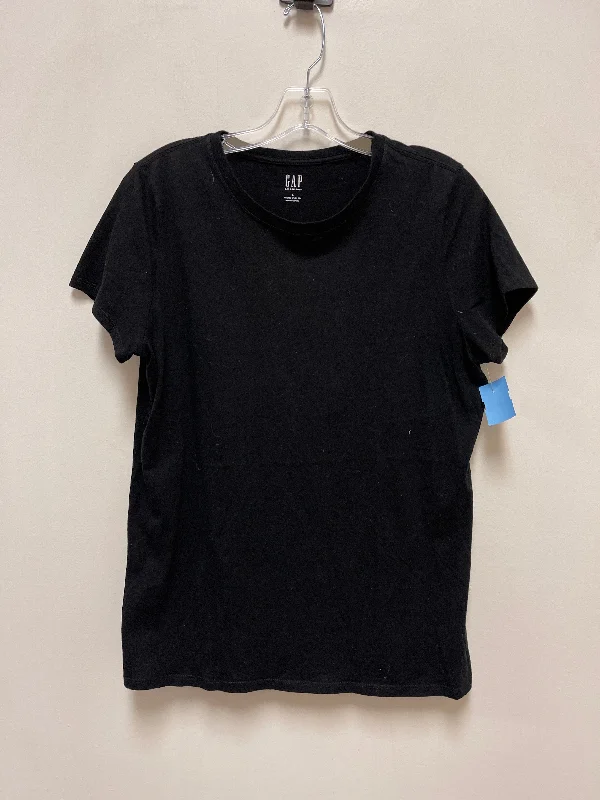 Top Short Sleeve By Gap In Black, Size: L