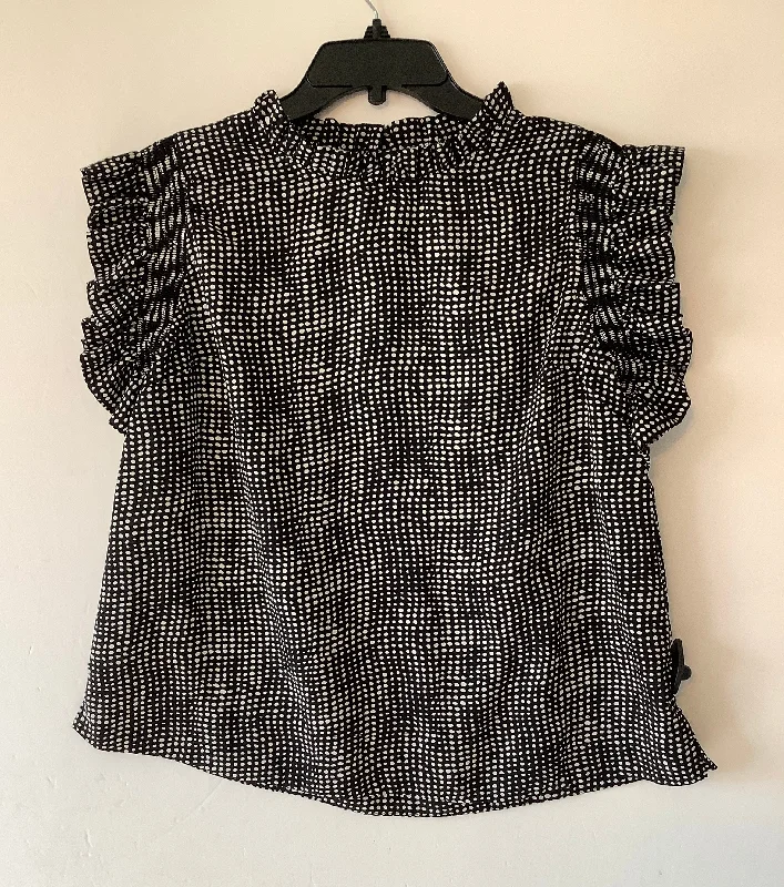 Top Short Sleeve By Jodifl In Polkadot Pattern, Size: L