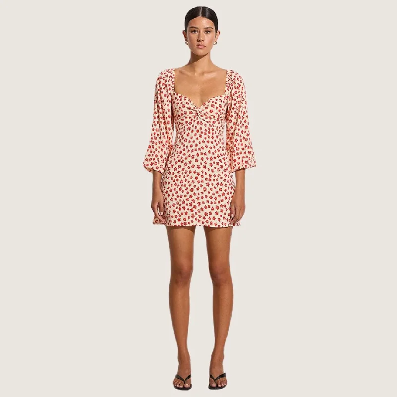 Amias Mini Dress (Gita Floral Red)