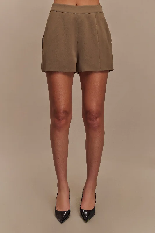 Korrie Suiting Short - Cacao Brown