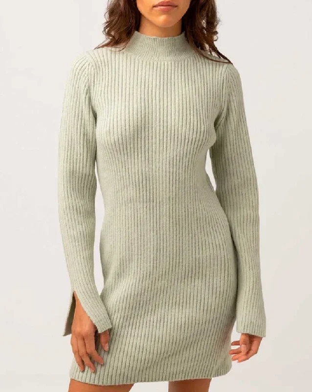 Long Sleeve Knit Mini Dress