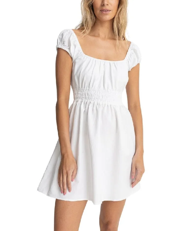 Washed Out Cap Sleeve Mini Dress