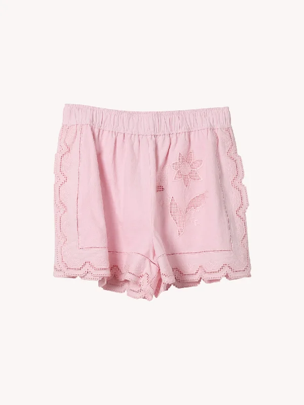 TABLECLOTH LACE SHORTS