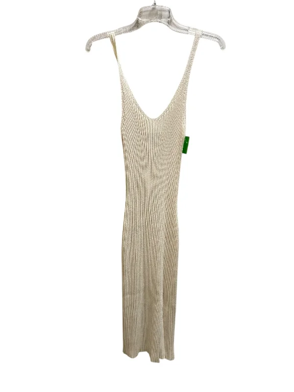 Dress Casual Maxi By Abercrombie And Fitch In Cream, Size: S