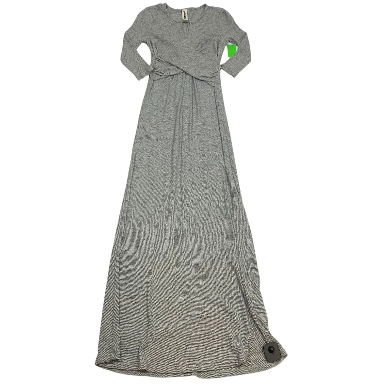 Dress Casual Maxi By Amadi In Grey, Size: Xsp