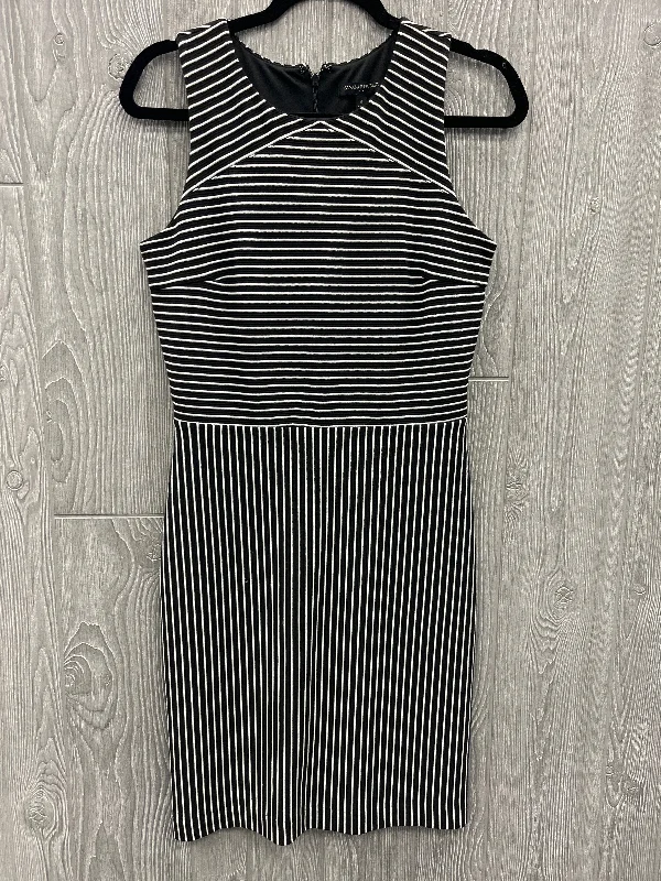 Dress Casual Midi By Banana Republic In Black & White, Size: S