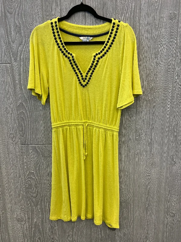 Dress Casual Midi By Boden In Yellow, Size: S