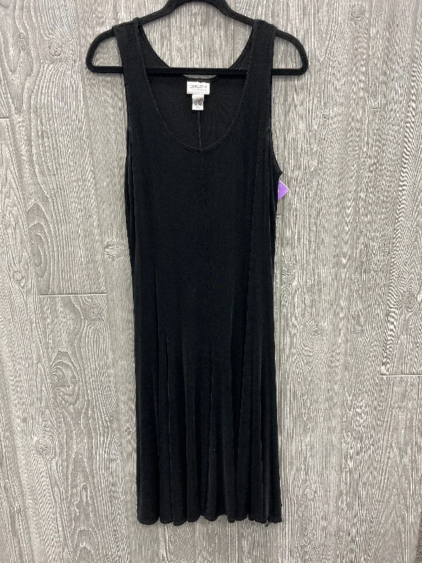 Dress Casual Midi By Chicos In Black, Size: M