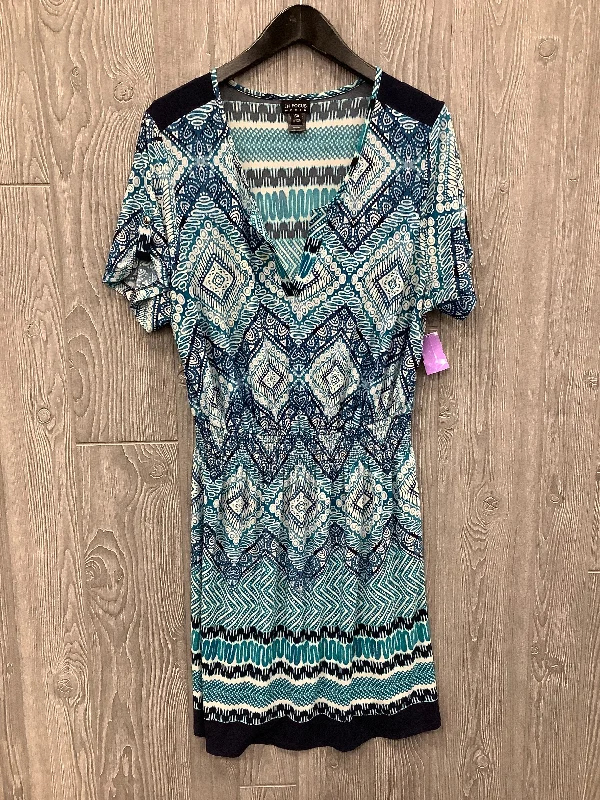 Dress Casual Midi By En Focus In Blue, Size: Xl