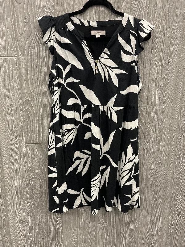 Dress Casual Midi By Loft In Black, Size: M