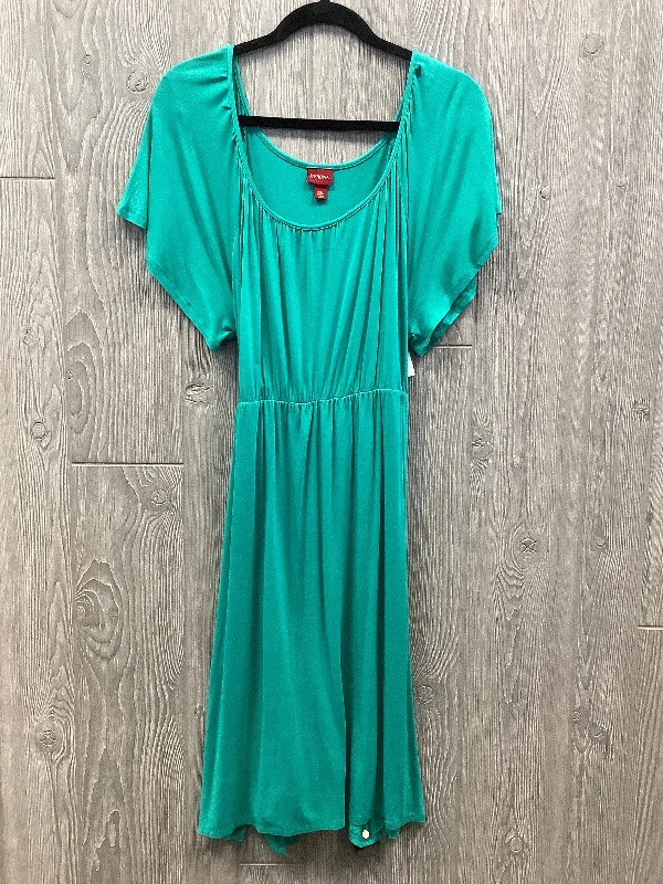 Dress Casual Midi By Merona In Teal, Size: Xxl