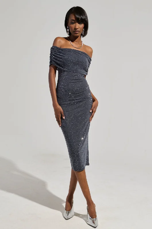 SPECIAL ENERGY MESH MIDI DRESS