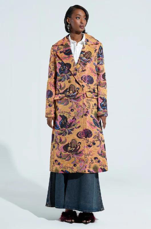 CAMBRIDGE BROCADE TRENCH