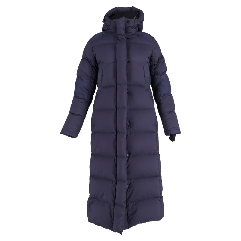 Canada Goose Alliston Mid-Length Padded Coat in Navy Blue Nylon