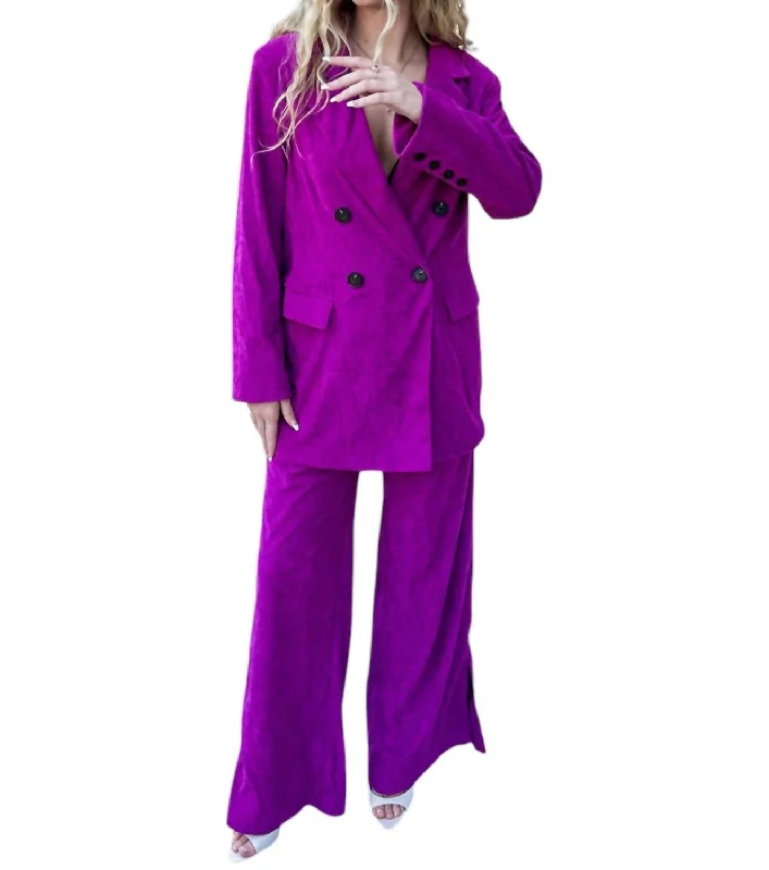 Empire Blazer In Purple