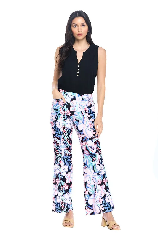 Aryeh Women's Jeans Wide Leg Floral Printed