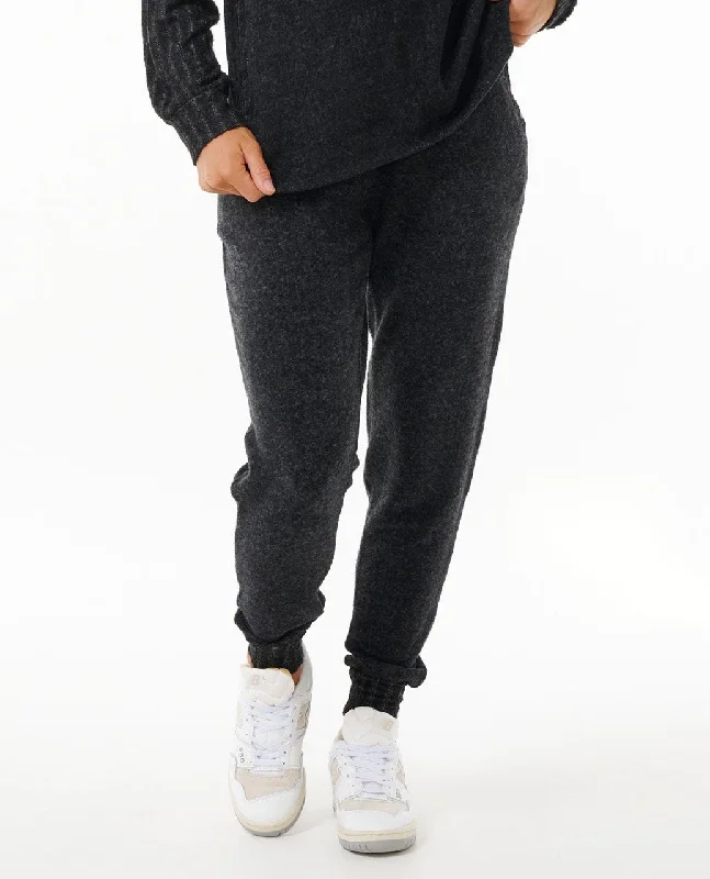 Rip Curl Cosy III Track Pants-Black Marle