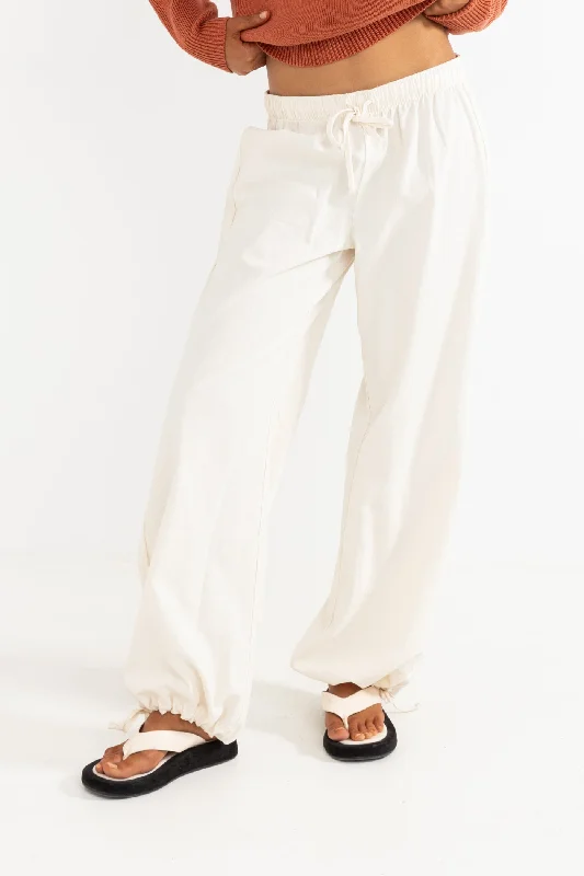 Trinny Parachute Pant Cream