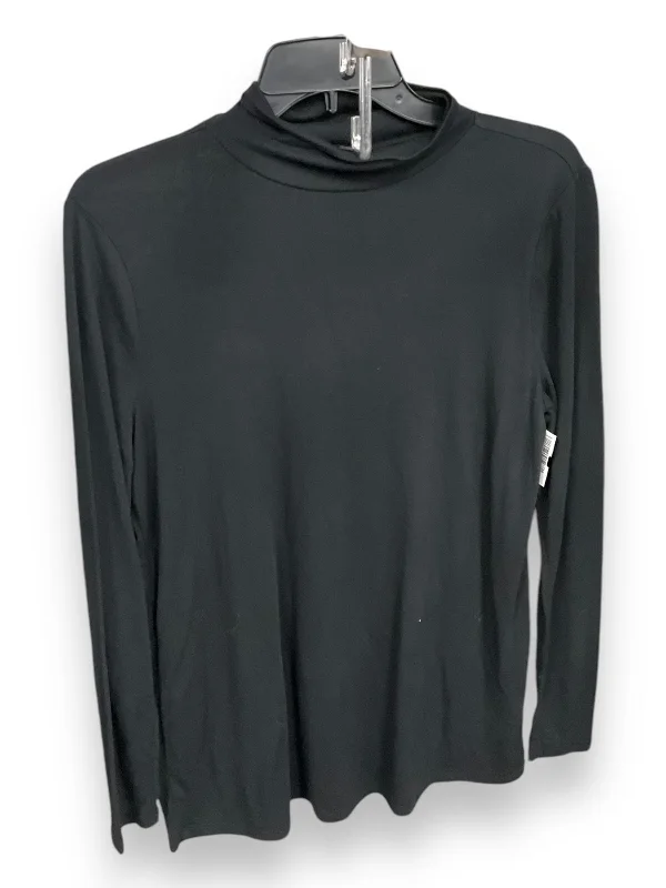 Top Long Sleeve Basic By Torrid In Black, Size: L