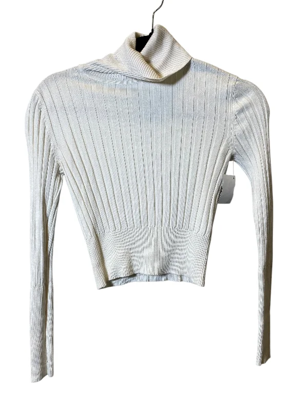 Top Long Sleeve Basic By Zara In White, Size: S