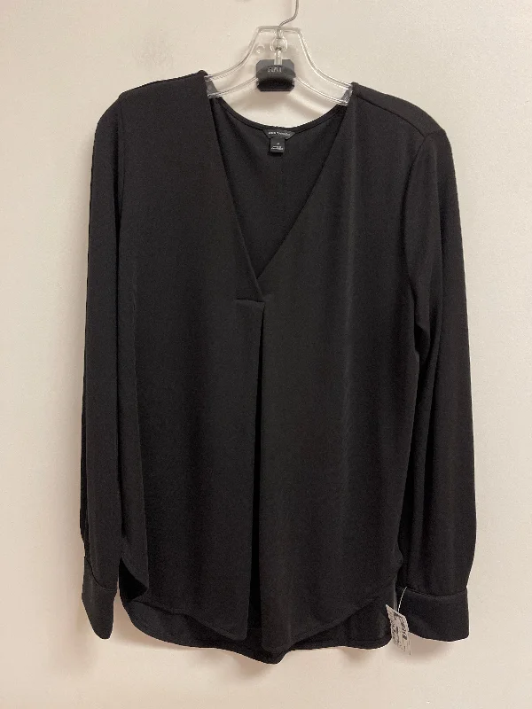 Top Long Sleeve By Ann Taylor In Black, Size: M