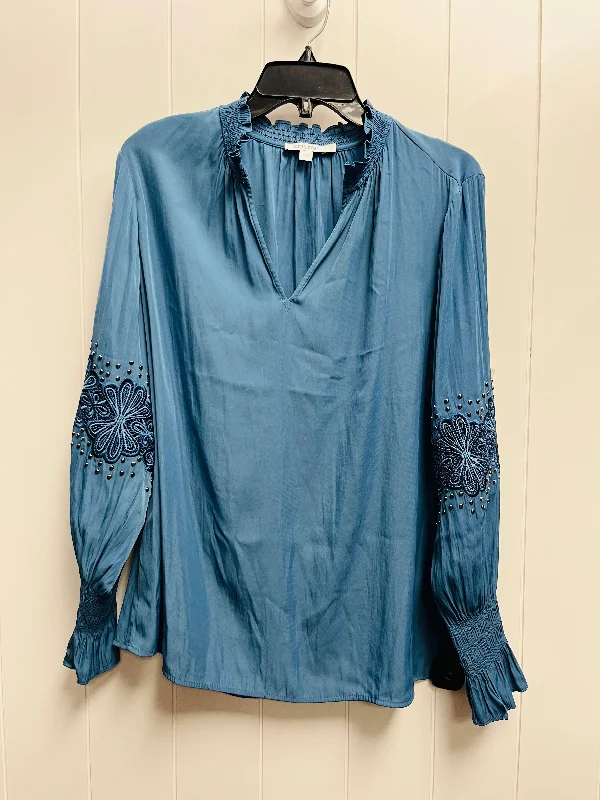 Top Long Sleeve By Chicos In Blue, Size: 10