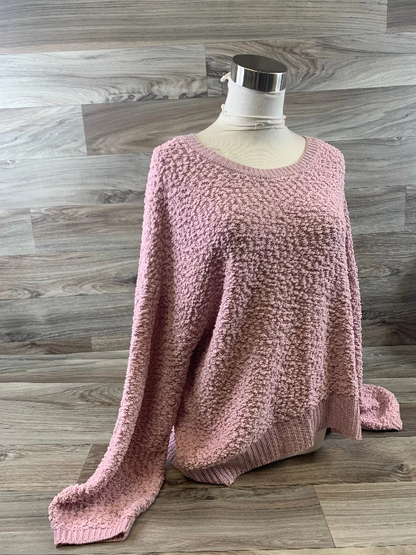 Top Long Sleeve By Clothes Mentor In Pink, Size: 1x