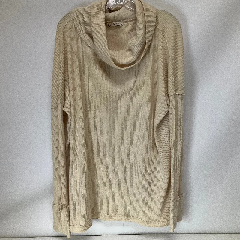 Top Long Sleeve By Free People In Cream, Size: L