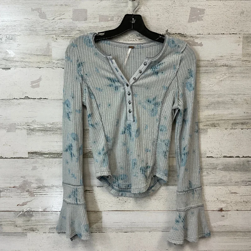 Top Long Sleeve By Free People In Grey, Size: Xs