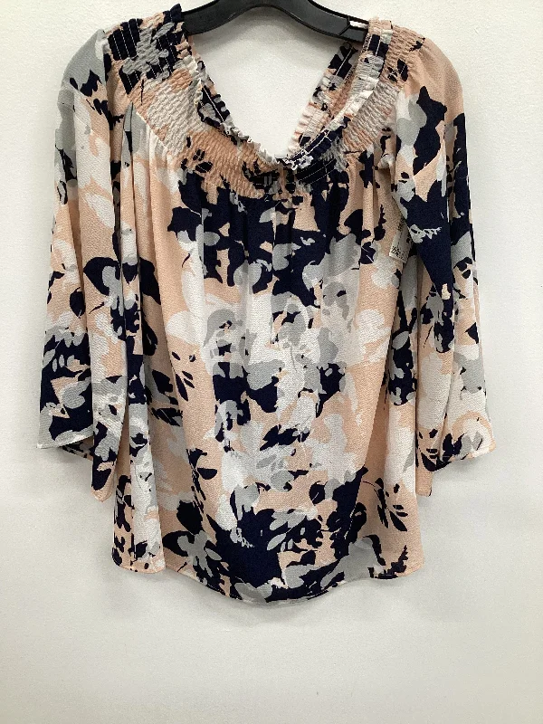 Top Long Sleeve By Halston In Pink, Size: S