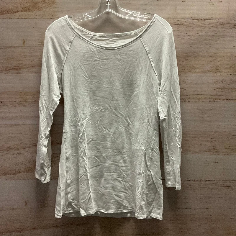 Top Long Sleeve By Lululemon In Grey, Size: 6