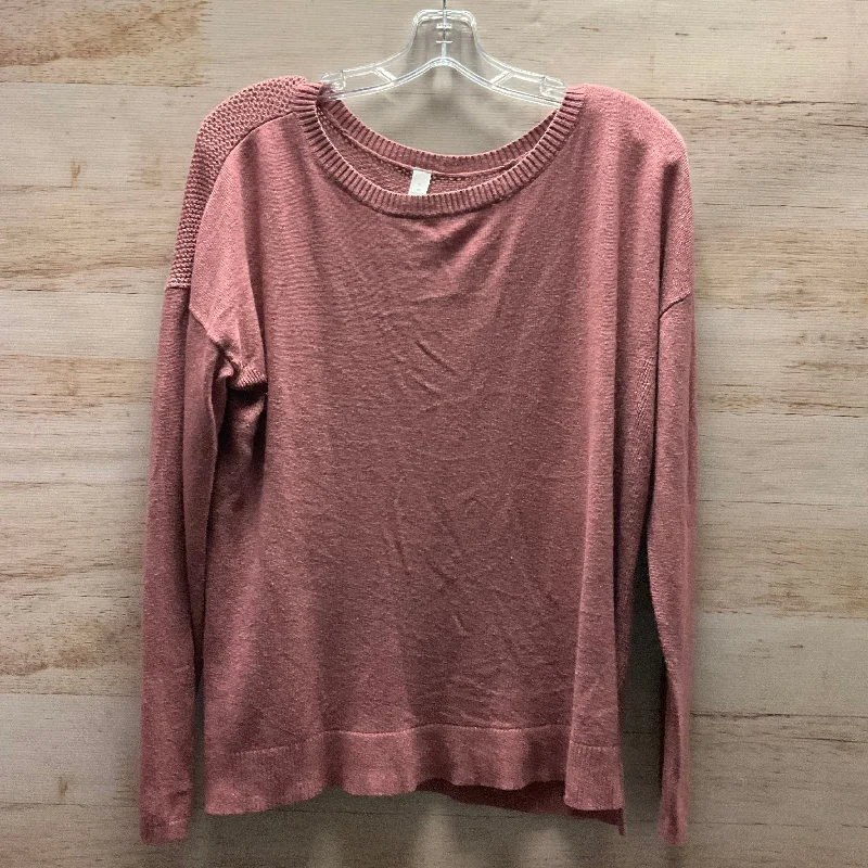 Top Long Sleeve By Lululemon In Pink, Size: 8