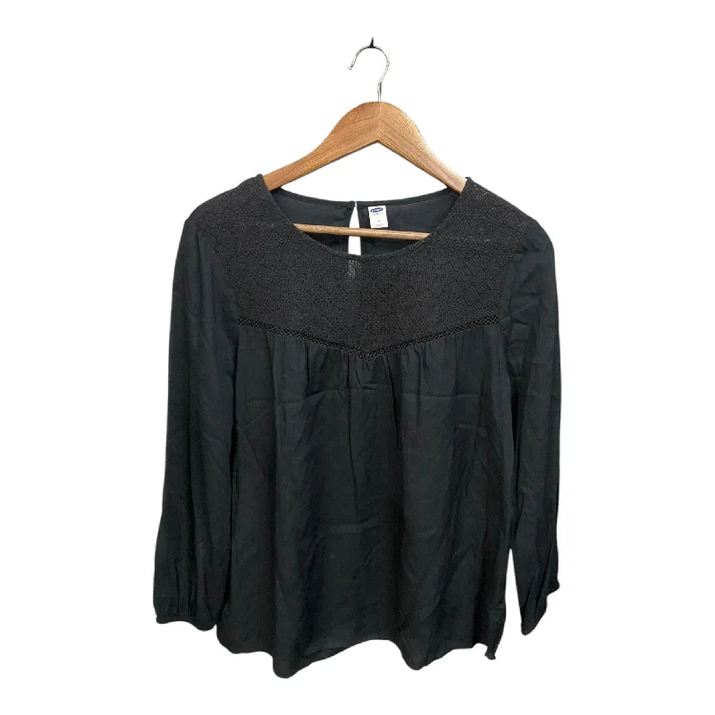 Top Long Sleeve By Old Navy In Black, Size: M